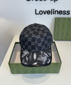 上質Gucciグッチキャンバス×本牛革ダブルGメタルロゴ ベースボールキャップGucci26-34