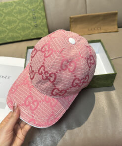 上質Gucciグッチキャンバス×本牛革ダブルGメタルロゴ ベースボールキャップGucci26-22