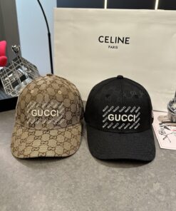 上質Gucciグッチキャンバス×本牛革ダブルGメタルロゴ ベースボールキャップGucci26-06