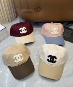 CHANELシャネル上質インポートウール×本牛革ダブルC暗紋 ベースボールキャップCHANEL-16