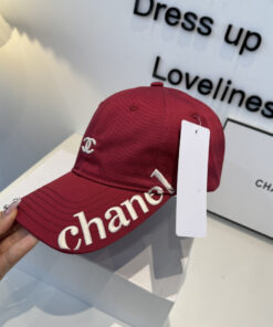 Alternative view of CHANELシャネル上質インポートウール×本牛革ダブルC暗紋 ベースボールキャップCHANEL-09