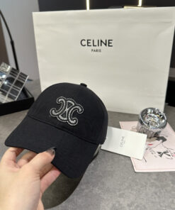 セリーヌCELINEフレンチ・ラグジュアリーな凱旋門刺繍キャップ (CELIN-L026-31)