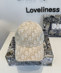 Alternative view of Christian Diorクリスチャンディオール キャンバス×本牛革ベースボールキャップ DIOR-0624
