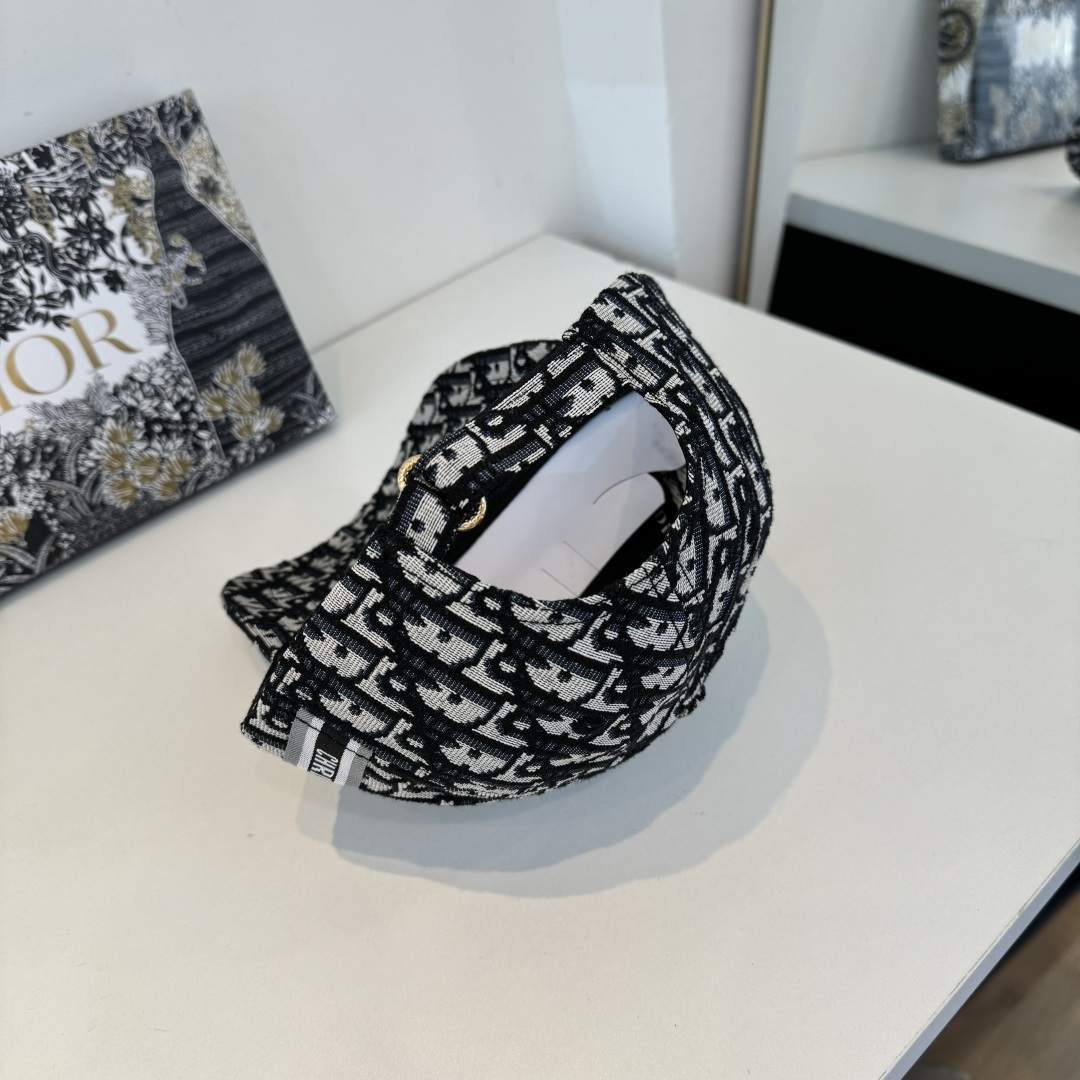 Christian Diorクリスチャンディオール キャンバス×本牛革ベースボールキャップ DIOR-0614 - 画像 (7)
