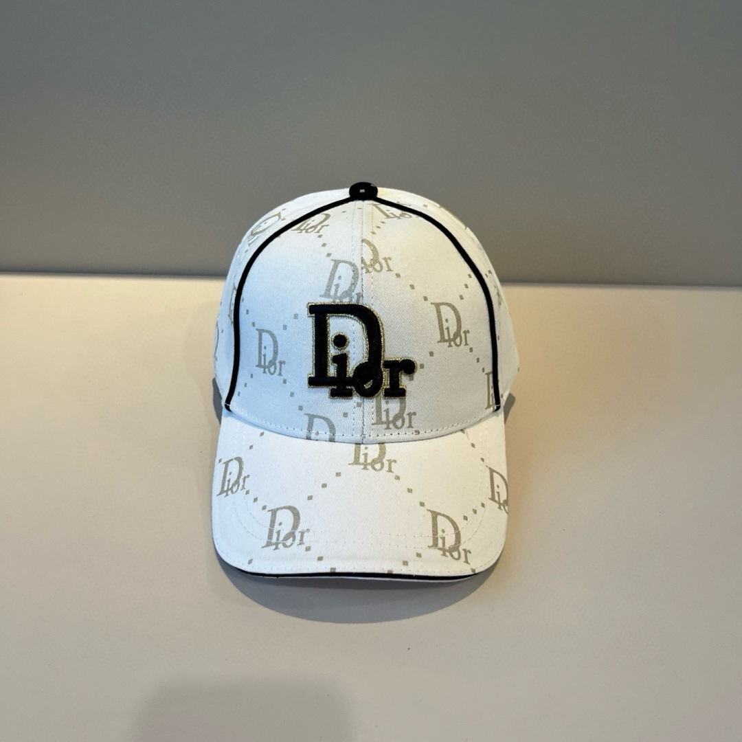 Christian Diorクリスチャンディオール キャンバス×本牛革ベースボールキャップ DIOR-0620 - 画像 (6)