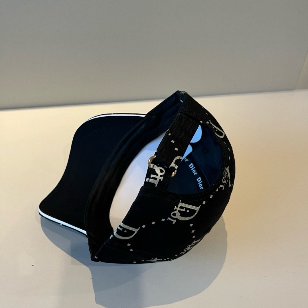 Christian Diorクリスチャンディオール キャンバス×本牛革ベースボールキャップ DIOR-0620 - 画像 (4)