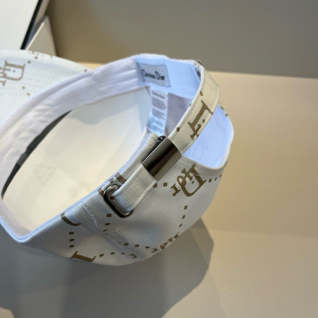 Christian Diorクリスチャンディオール キャンバス×本牛革ベースボールキャップ DIOR-0610 - 画像 (6)