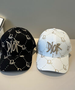Christian Diorクリスチャンディオール キャンバス×本牛革ベースボールキャップ DIOR-0610