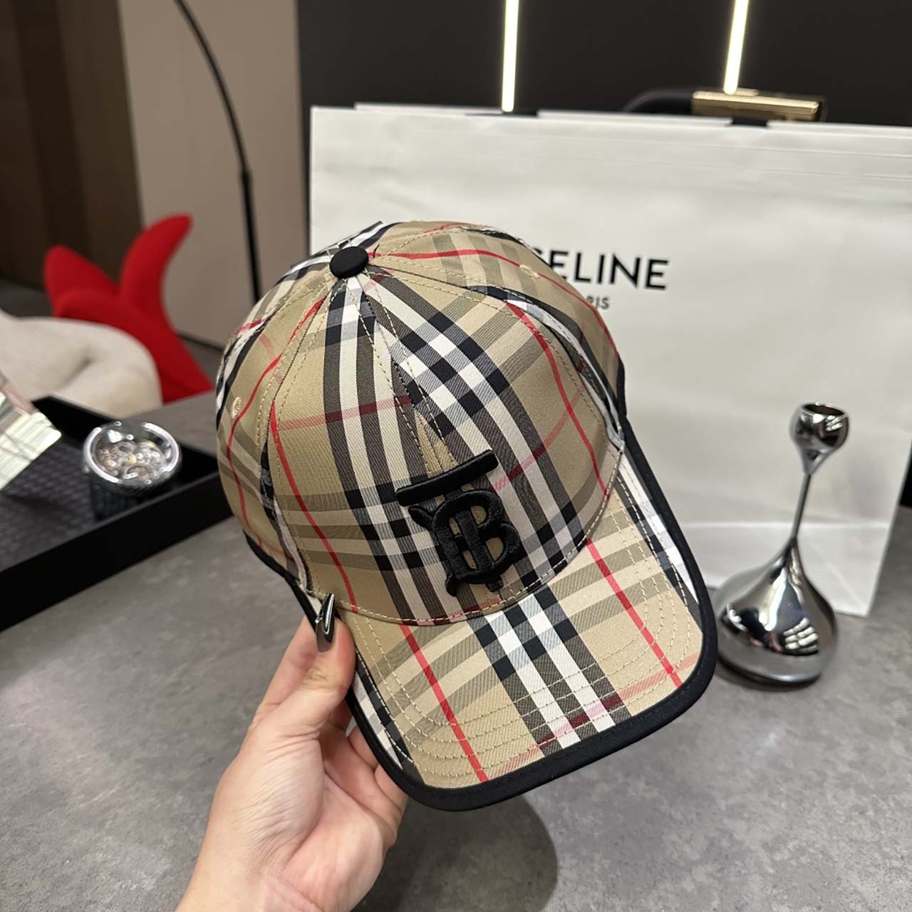 バーバリーBURBERRY キャップ クラシックチェックベースボールキャップト BURBERRY-26228 - 画像 (6)