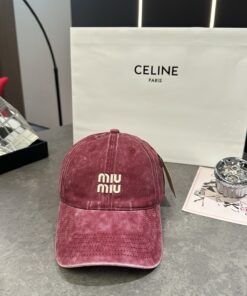 Alternative view of MiuMiuミュウミュウ サンバイザー ベースボールキャップ ワークキャップバケットハットダメージ加工キャップmiumiu641