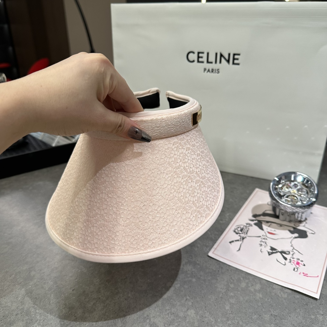 MiuMiuミュウミュウ サンバイザー ベースボールキャップ ワークキャップバケットハットダメージ加工キャップmiumiu636 - 画像 (9)