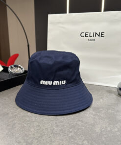 MiuMiuミュウミュウ サンバイザー ベースボールキャップ ワークキャップバケットハットダメージ加工キャップmiumiu618