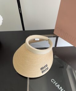 MiuMiuミュウミュウ サンバイザー ベースボールキャップ ワークキャップバケットハットダメージ加工キャップmiumiu602