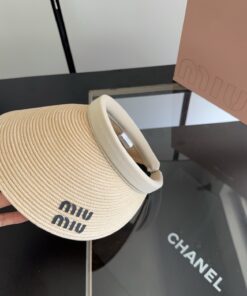 MiuMiuミュウミュウ サンバイザー ベースボールキャップ ワークキャップバケットハットダメージ加工キャップmiumiu603