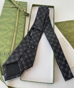 Alternative view of GUCCIグッチ最高峰シルク クラシック 小Gロゴ ジャガード ネクタイ 手縫い仕立て545078 4E002-25