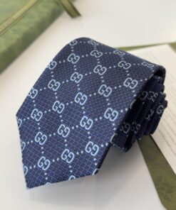 GUCCIグッチ最高峰シルク クラシック 小Gロゴ ジャガード ネクタイ 手縫い仕立て545078 4E002-23