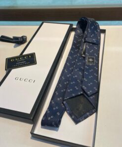 Alternative view of GUCCIグッチ最高峰シルク クラシック 小Gロゴ ジャガード ネクタイ 手縫い仕立て545078 4E002-14