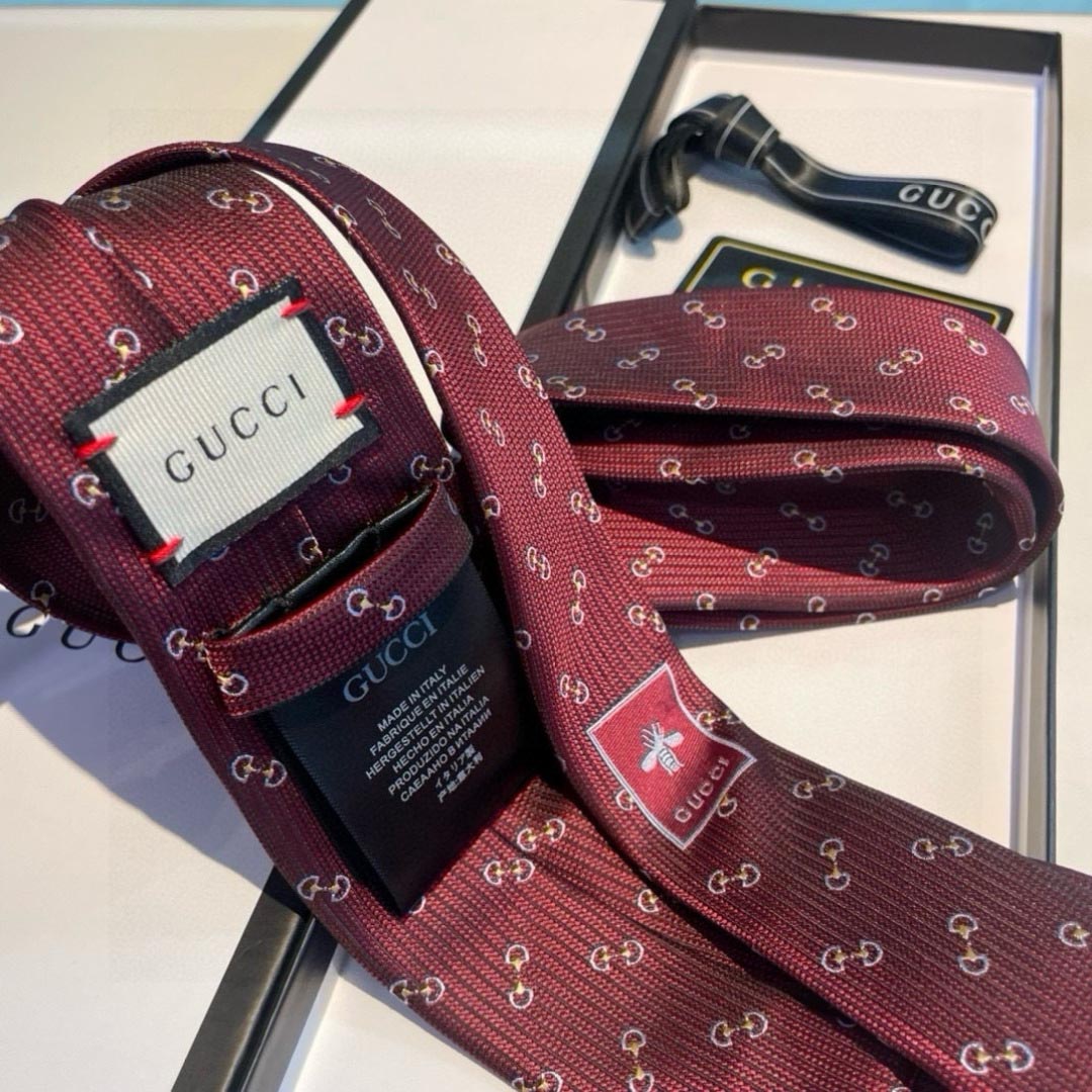 GUCCIグッチ最高峰シルク クラシック 小Gロゴ ジャガード ネクタイ 手縫い仕立て545078 4E002-13 - 画像 (5)