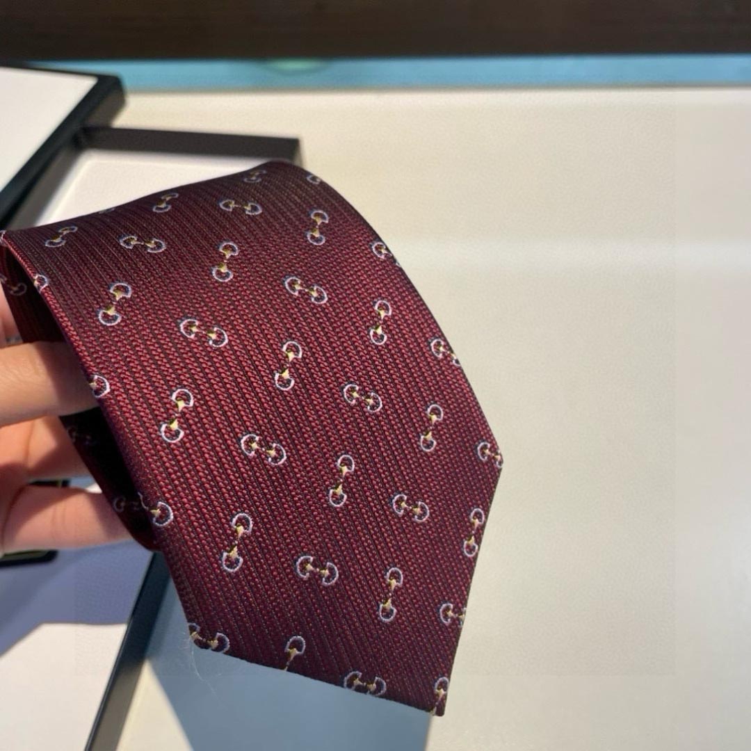 GUCCIグッチ最高峰シルク クラシック 小Gロゴ ジャガード ネクタイ 手縫い仕立て545078 4E002-13 - 画像 (2)