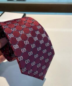 Alternative view of GUCCIグッチ最高峰シルク クラシック 小Gロゴ ジャガード ネクタイ 手縫い仕立て545078 4E002-11