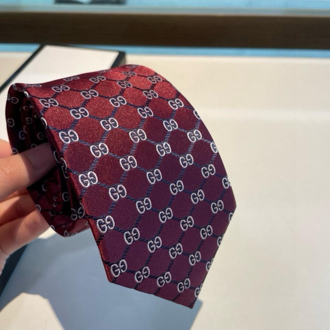 GUCCIグッチ最高峰シルク クラシック 小Gロゴ ジャガード ネクタイ 手縫い仕立て545078 4E002-11 - 画像 (2)