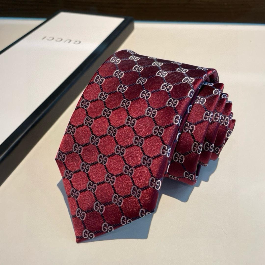 GUCCIグッチ最高峰シルク クラシック 小Gロゴ ジャガード ネクタイ 手縫い仕立て545078 4E002-11 - 画像 (3)