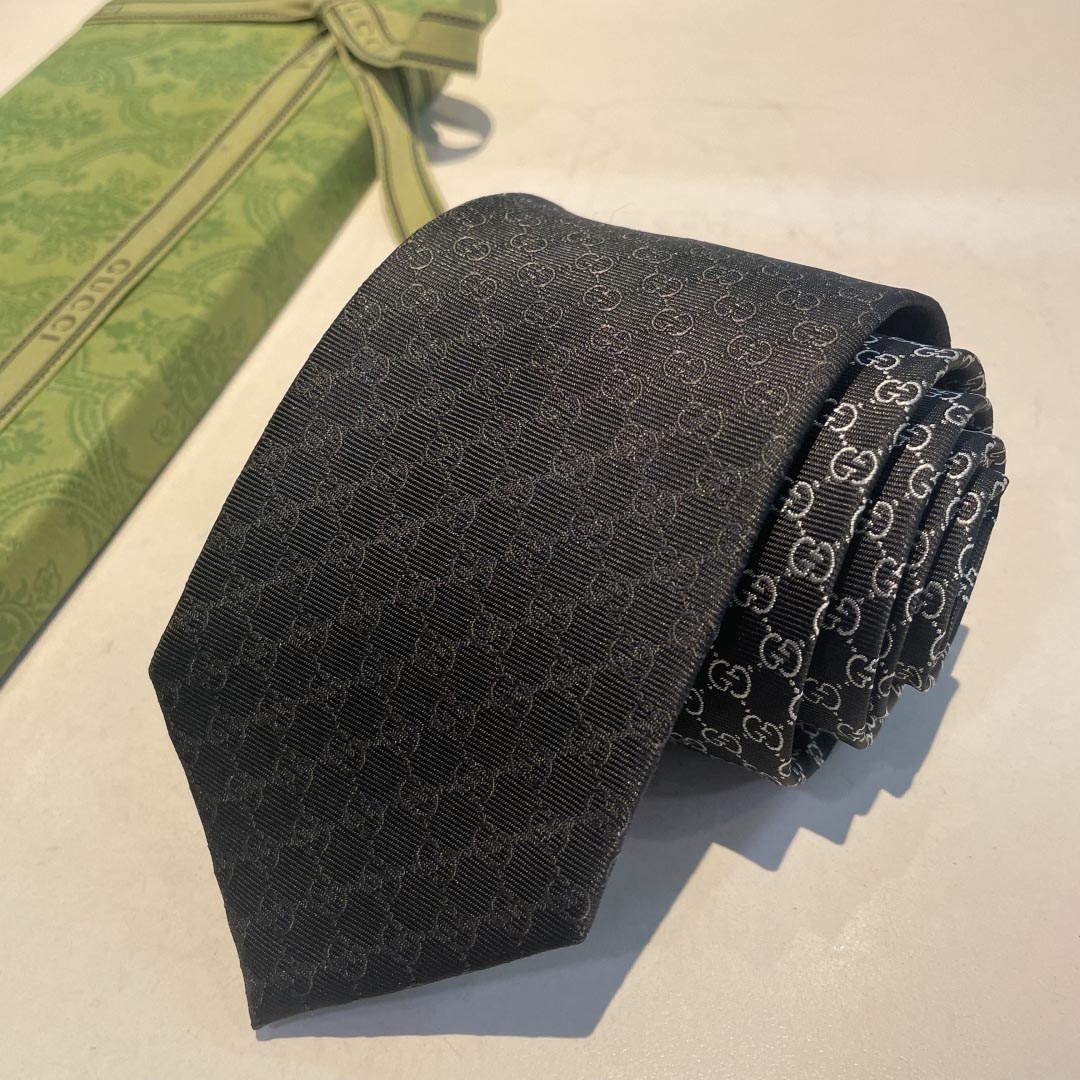GUCCIグッチ最高峰シルク クラシック 小Gロゴ ジャガード ネクタイ 手縫い仕立て545078 4E002-9