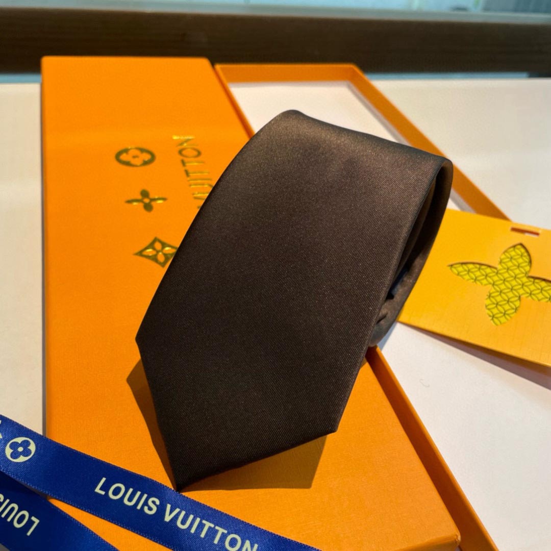 最高峰ルイヴィトンLouis Vuittonシルク クラシック ジャガード ネクタイ M90739-14