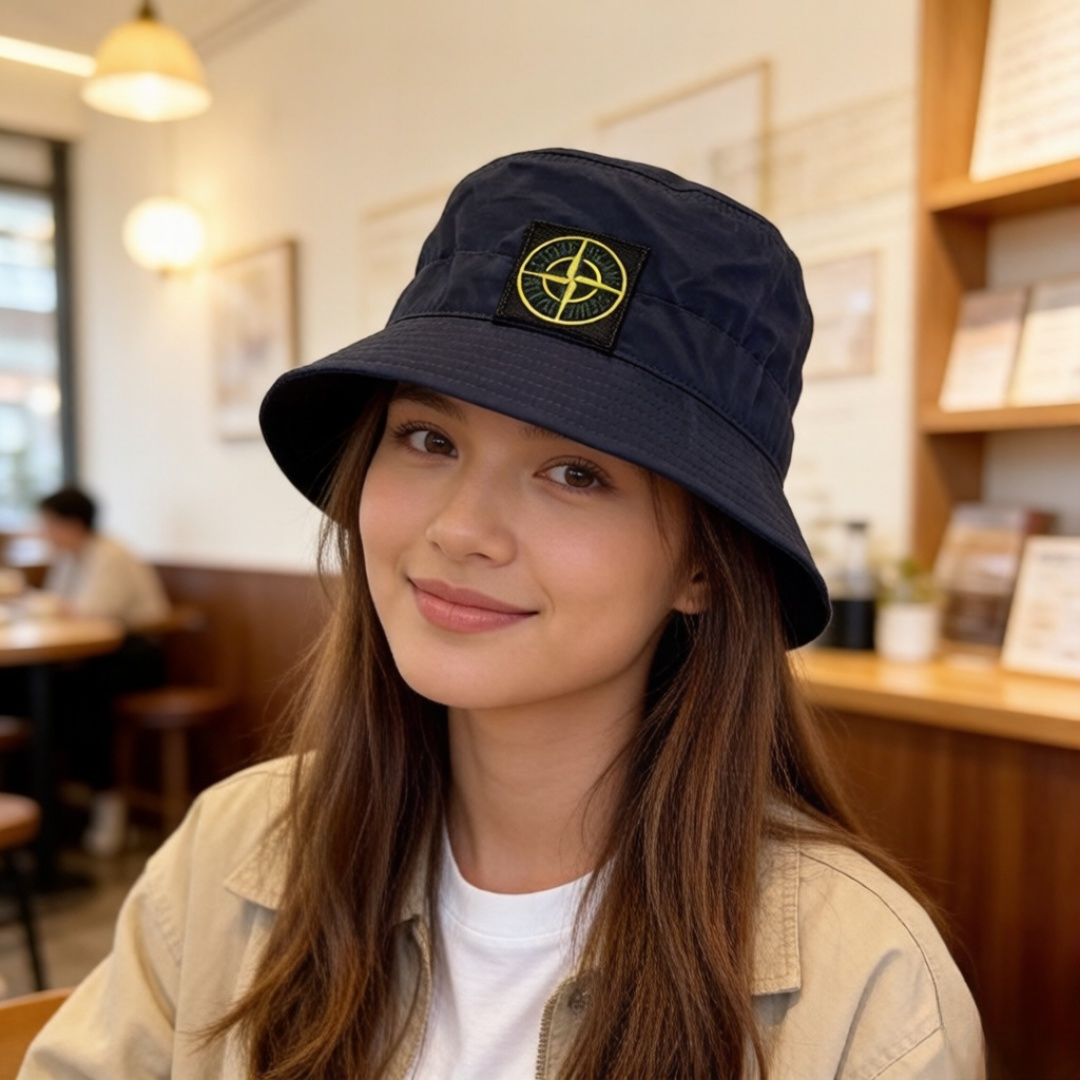 ストーンアイランド Stone Islandカジュアルバケットハットキャップカシミアニット帽ユニセックスIsland2615 - 画像 (6)
