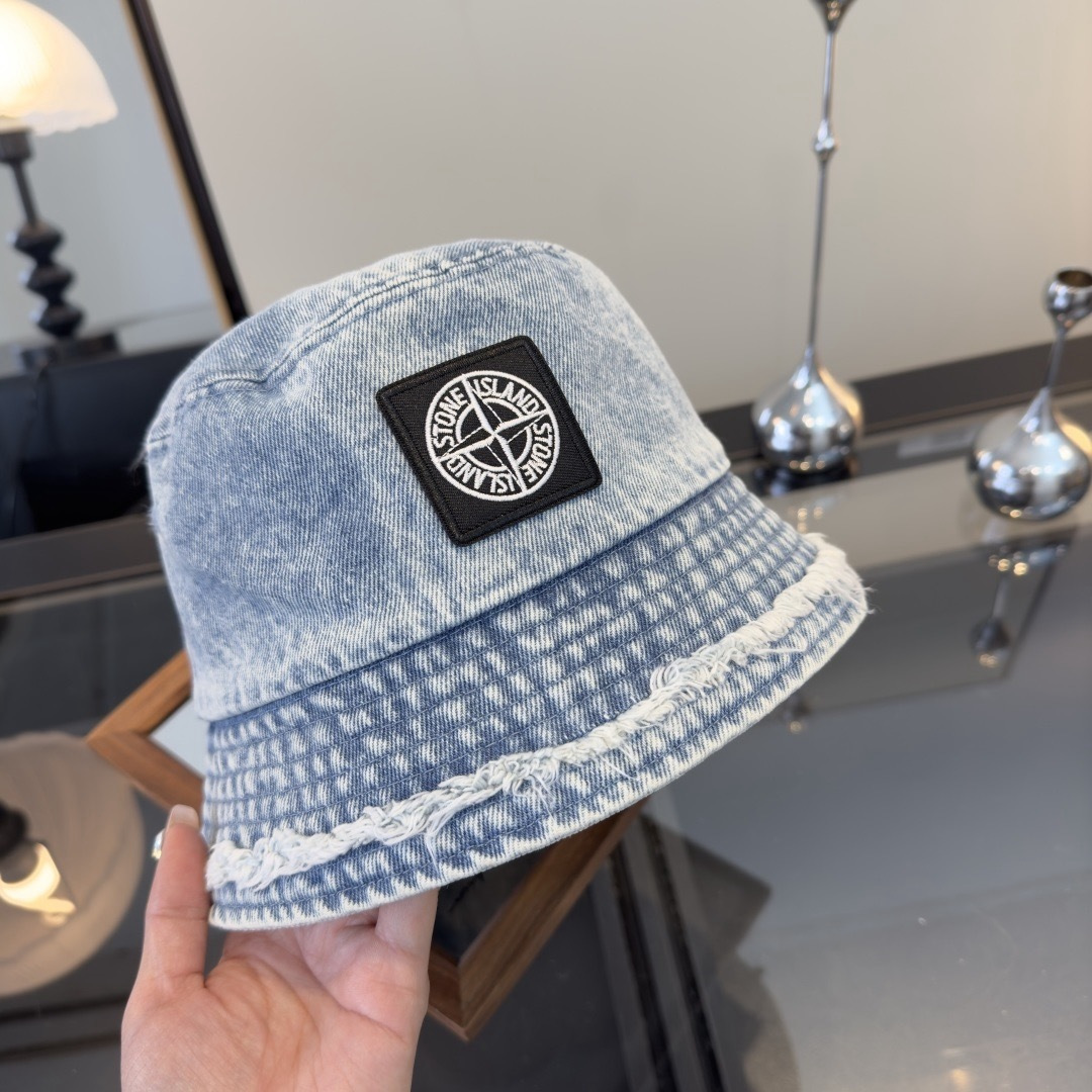 ストーンアイランド Stone Islandカジュアルバケットハットキャップカシミアニット帽ユニセックスIsland2611 - 画像 (2)