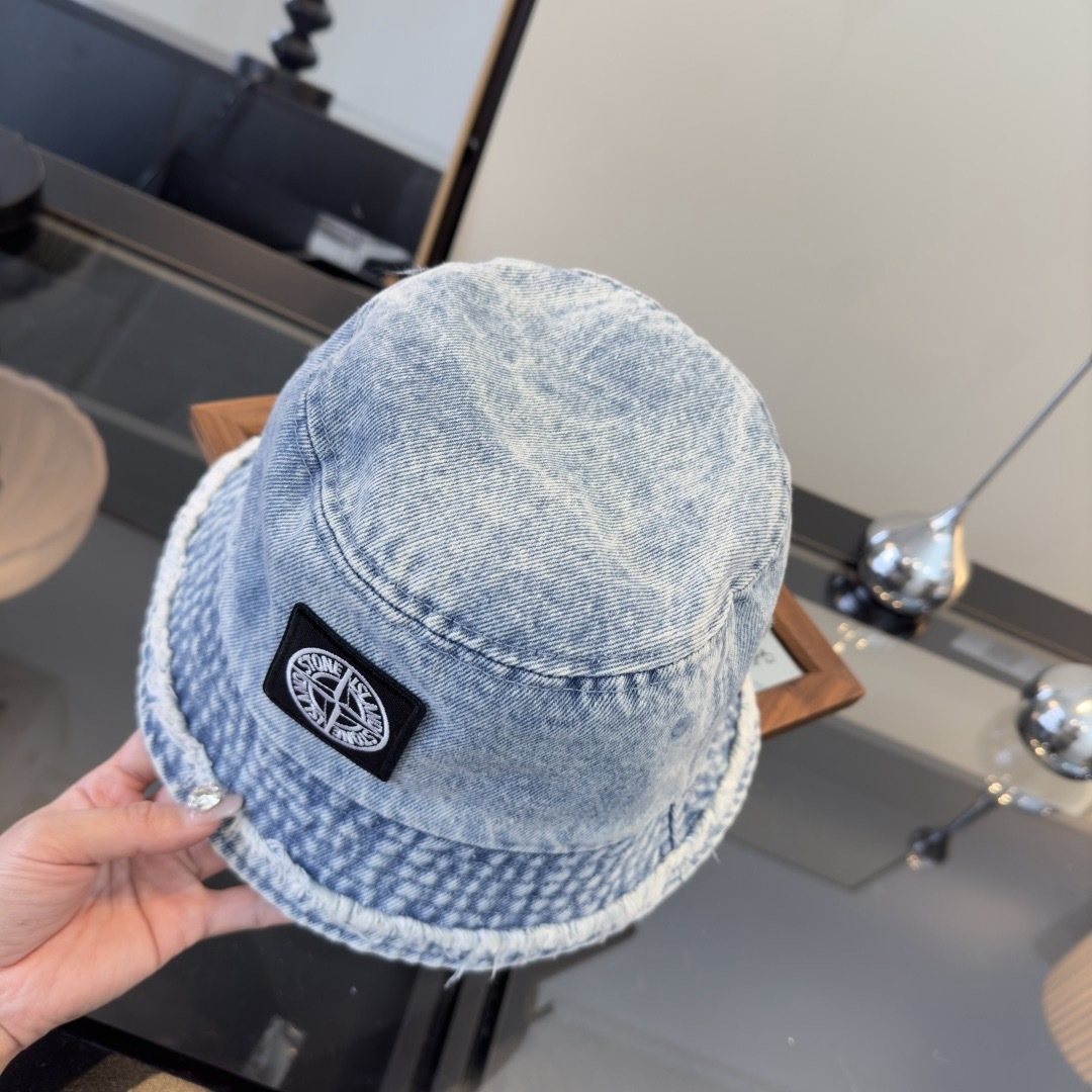 ストーンアイランド Stone Islandカジュアルバケットハットキャップカシミアニット帽ユニセックスIsland2611 - 画像 (3)