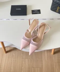 新作CHANELシャネル ポインテッドトゥ ハイヒール サンダル CHANEL0016