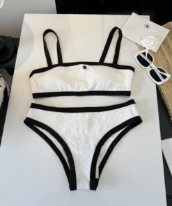 シャネルCHANEL水着 レディース ワンピース 体型カバー バックオープン 速乾 水陸両用CHANEL07