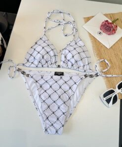 シャネルCHANEL水着 レディース ワンピース 体型カバー バックオープン 速乾 水陸両用CHANEL04