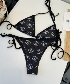 シャネルCHANEL水着 レディース ワンピース 体型カバー バックオープン 速乾 水陸両用CHANEL03
