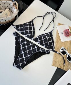 シャネルCHANEL水着 レディース ワンピース 体型カバー バックオープン 速乾 水陸両用CHANEL01